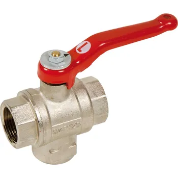 Instalatérský materiál SFERACO - Francie | Kulový kohout (ventil) trojcestný SFERACO do L - třícestný - 1/2" 5340