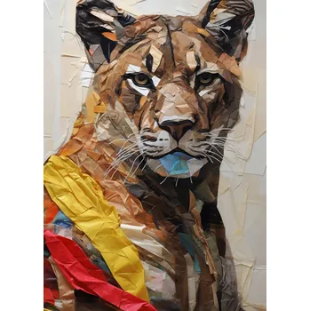 Plakát Plakát Papírový tygr bez rámu 39,5 x 55 cm