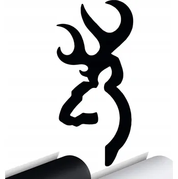 Samolepicí dekorace na vozidlo NÁLEPKA na auto JELEN ZVÍŘE PAROHY 7x15 cm