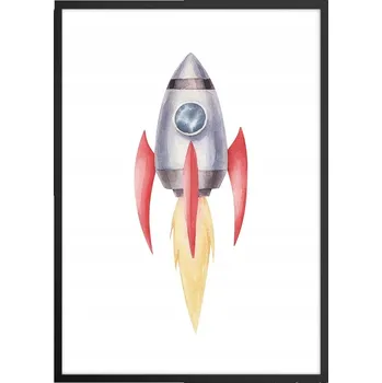 Obraz Plakát v černém rámu do obýváku ložnice 50x70 kosmos moderní obraz