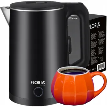 Rychlovarná konvice Rychlovarná konvice Floria DOUBLE WALL KETTLE 1500 W 2 l černá