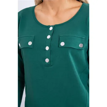 Zelená sada s knoflíkovým výstřihem K-Fashion, UNI i519_20971-U