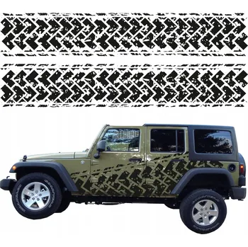 Samolepicí dekorace na vozidlo SAMOLEPKY NA AUTO VZHLED BĚHOUNU OFFROAD 44x250 mm 2 ks