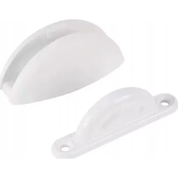 Široká západka dveří, blokace, zarážka, bílá