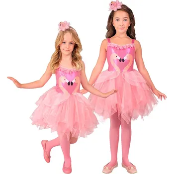 Karnevalový kostým Dívčí kostým plameňák - pro věk 3-4 let