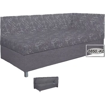 Postel Válenda zvýšená s úložným prostorem Rea- pravá Šedá