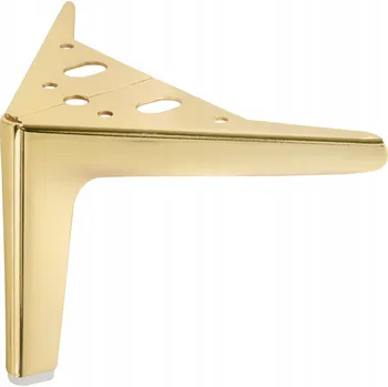 Stolová podnož Nábytková noha Smartt zlatý lesk, kovová, výška 18 cm