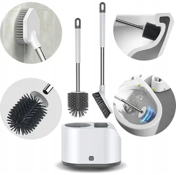 WC štětka SILIKONOVÁ WC ŠTĚTKA S DRŽÁKEM DO KOUPELNY