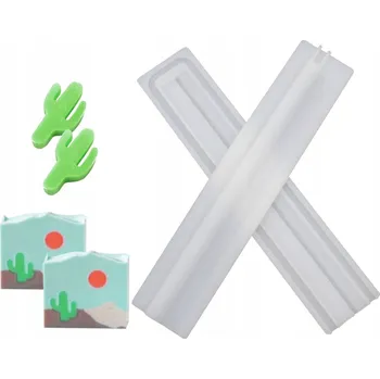 Dlouhá silikonová forma na mýdlo - vložka KAKTUS (Kaktus)