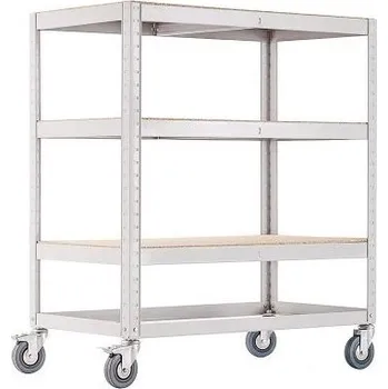 Dílenský regál Pojízdný policový regál, 1030 x 905 x 505 mm