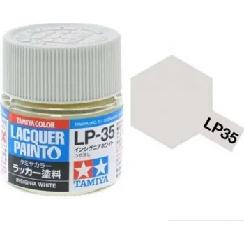 Modelářská barva Tamiya Lacquer LP-35 Insignia White/Bílá 10ml