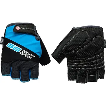 Cyklistické rukavice rukavice Soft grip modré vel.M