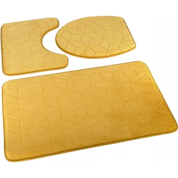 Koupelnová předložka Koupelnové předložky Medové Protiskluzové 3 ks