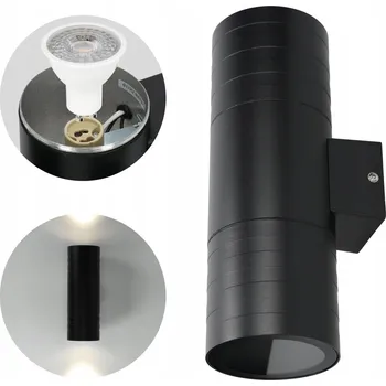 Nástěnné svítidlo Venkovní nástěnné svítidlo Kobi černé GU10 35 W