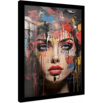 Obraz OBRAZ NA ZEĎ V RÁMU PLAKÁT OBÝVACÍ POKOJ LOŽNICE ŽENA ABSTRAKCE 70x50