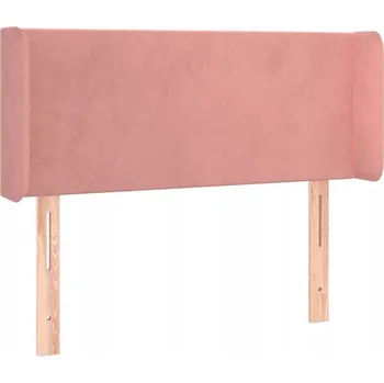 Čelo postele ušák sametové růžové 83x16x78/88 cm