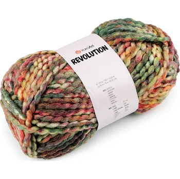 Galanterie Pletací příze Revolution 150 g, barva 1 (1604) multikolor
