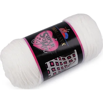 Příze Pletací příze Super Soft Yarn 200 g, barva 1 (80801) bílá