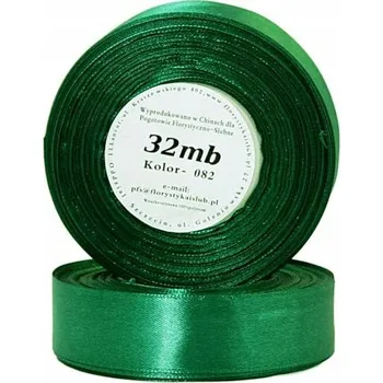 Stuha Dekorativní stuha tmavě zelená 12mm / 32m