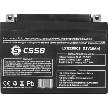 Motobaterie Akumulátor Lamex 12V 26Ah