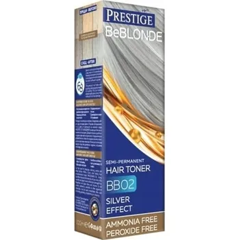 Barva na vlasy Prestige Be Blonde Polopermanentní barva na vlasy BB02 SILVER EFFECT 100ml