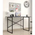 Eoshop Psací stůl 60x120 cm ANGELA antracit/černá