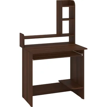 Psací stůl Slevadoma PC stůl PRAKTIK Barva: ořech - tmavý