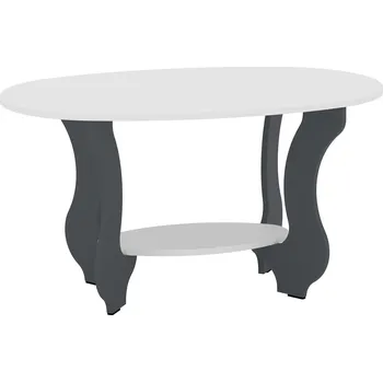 Konferenční stolek Slevadoma Konferenční stolek TULPAN Barva: antracit + bílá