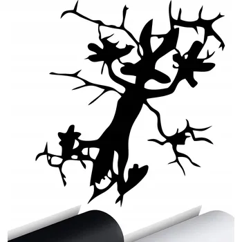 Samolepicí dekorace na vozidlo NÁLEPKA Grafika na auto KOJOT NA PROMAČKLINY Škrábance 15x13,5 cm