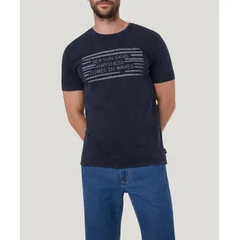 Pánské tričko PIONEER® TRIKO S KRÁTKÝM RUKÁVEM OPRANÝ VZHLED -INDIGO 3XL