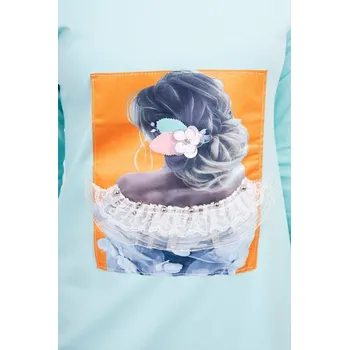 Dámské šaty Dámské 3D šaty s mátovou krajkou a průstřihy K-Fashion, UNI i519_17102-U