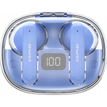 Sluchátka Awei T86 ENC, bezdrátová sluchátka, modrá