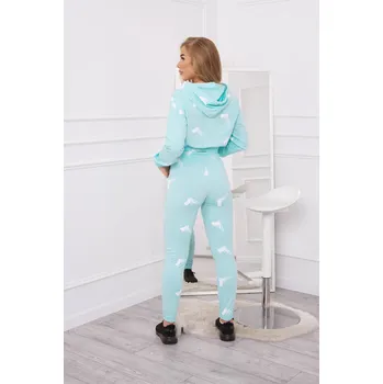 Sada Mint s Potiskem od K-Fashion: Mikina a Kalhoty, UNI i519_19778-U