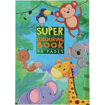 omalovánky Super Omalovánka Zvířata Džungle Zoo Safari A4 96 stran 3+