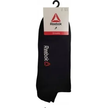 Pánské ponožky Balení 3 kusů černých Ponožky REEBOK Low Cut kotníkové ponožky velikost 37-39