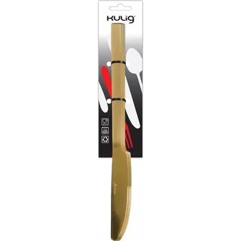 Příbor Nůž Piano zlatý, 3 kusy, závěs 29477