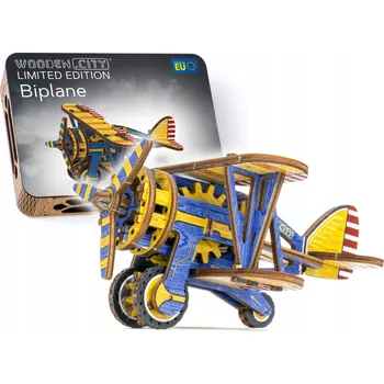 Obraz Wooden.City Skládací Malovaný 3D Dvouplošník LE