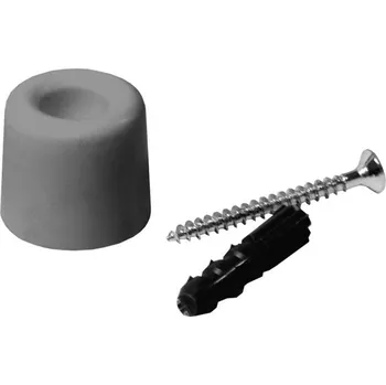 dveřní zarážka Zarážka GUMA malá šedá Satén