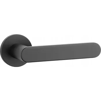 Dveřní kování Klika s rozetou kulatá Alora Slim černá APRILE