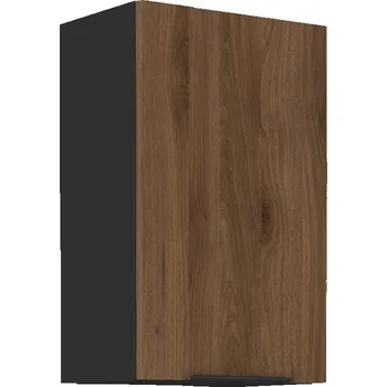 Horní kuchyňská skříňka Monza, 45 cm, ořech/černá