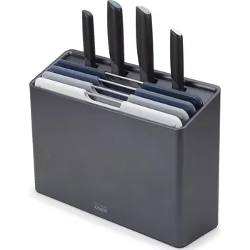 Kuchyňské prkénko Prkénko FOLIO PLUS 60216 30 x 20 cm, sada 4 ks + kuchyňské nože, plast, Joseph Joseph