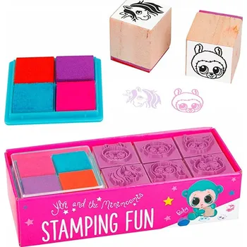 Dětské razítko DEPESCHE Dřevěná razítka s inkoustem MINIMOOMIS