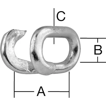 Stavební materiál Článek řetězu 4 mm zn 2 ks