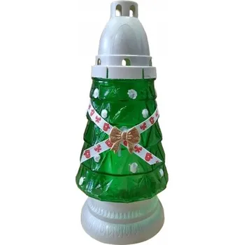 Svíčka Vánoční Hřbitovní Svíčka s vánoční aplikací 25WST