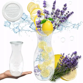 Sklenice Sklenice WECK / plastové víko KARAFA 1l LÁHEV