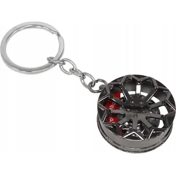 Přívěsek Na Klíče Ráfek Custom Černý se svorkou