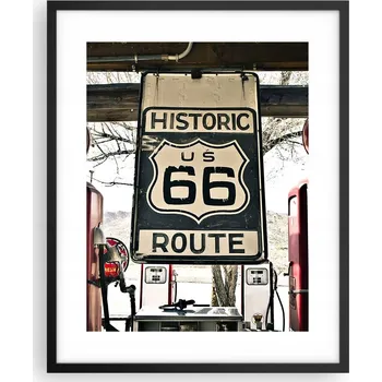 Obraz Foto obraz plakát na zeď v černém rámu 40x50 vintage plakáty do obýváku