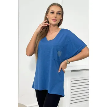 Dámská halenka Bavlněná dámská halenka s kapsou K-Fashion, UNI i519_24750-U