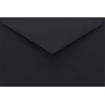 Obálka Ozdobné barevné obálky K5 135x205mm Malmero Noir černé 5 ks