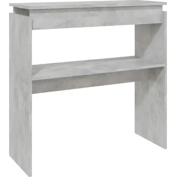Konferenční stolek Konzolový stolek z dřevotřísky, 80x30x80 cm, šedý beton